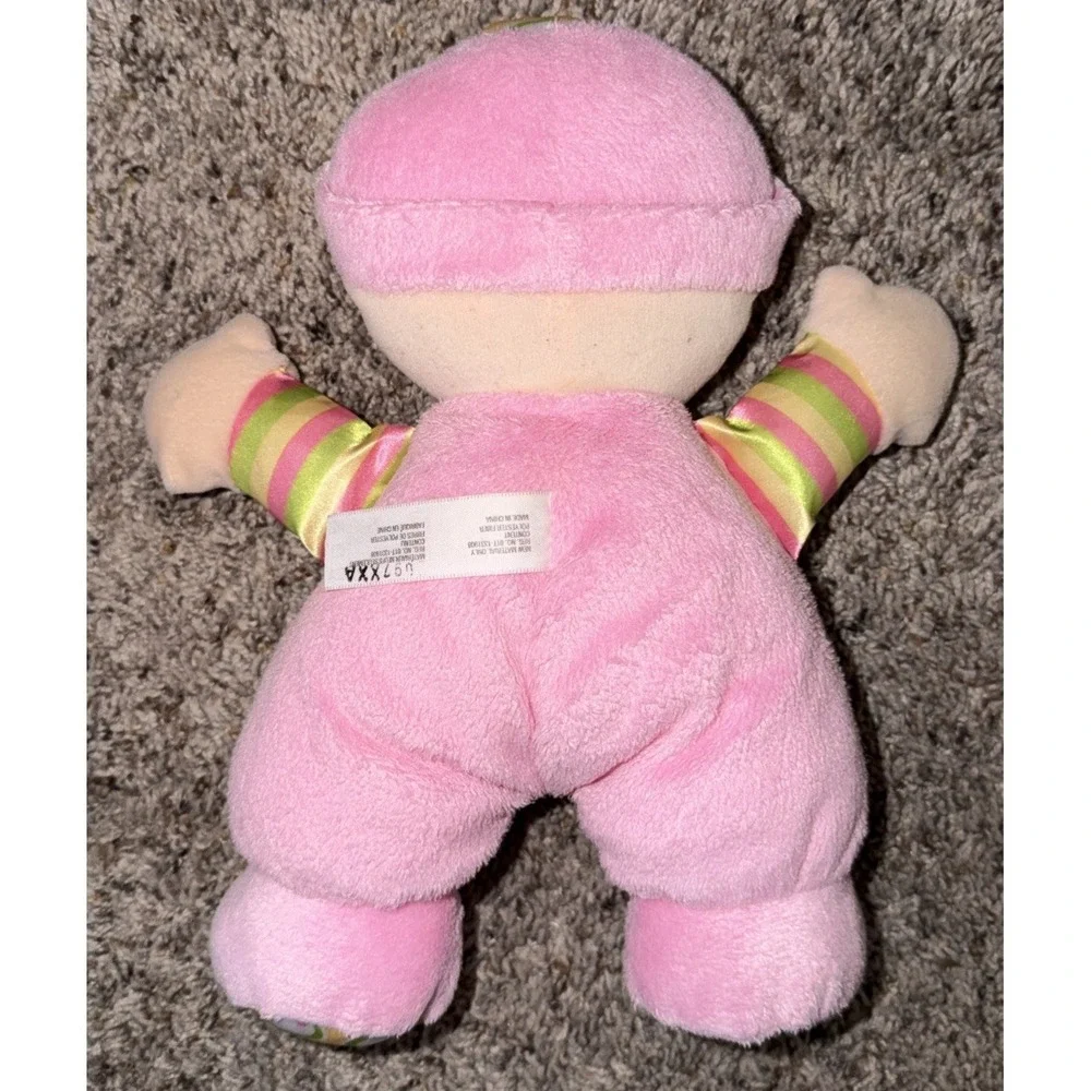 Fisher Price Pink My First 1st Baby Rattle Doll Plush Stuffed‎ Toy Lovey 2008